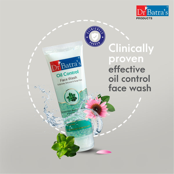 Oil Control Face Wash for Men & Women with Barosma Betulina Leaf and Echinacea - Dr Batra's