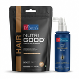 Dr Batra’s Complete Hair Growth Combo | Hair Serum + NutriGood Protein Powder for Hair Fall Control & Regrowth