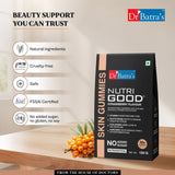 Dr Batra’s Nutrigood Skin Gummies – Collagen Boosting with Glutathione, Vitamin C & Hyaluronic Acid for Wrinkle-Free, Radiant & Youthful Skin | Strawberry Flavour | 30 Chewable Gummies