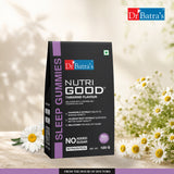 Dr Batra's Nutrigood Melatonin Sleep Gummies | Melatonin, L-Theanine & Chamomile for Restful Sleep | Helps Relax Mind, Reduce Stress & Wake Up Fresh | Sleep Support Supplement | 30 Gummies