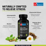 Dr Batra's Nutrigood No stress Gummies for Relaxation & Mental Wellness | Fortified with Ashwagandha, Brahmi & Chamomile for Stress Relief - 30 nos - Dr Batra's