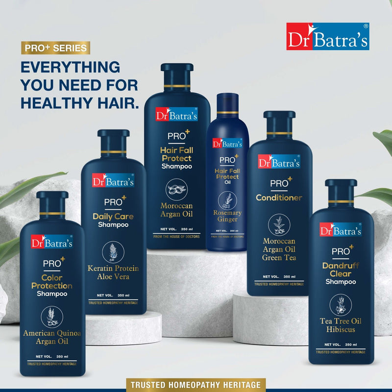 Dr Batra's PRO+ Hair Fall Protect Shampoo | Sulphate Free Shampoo | Moroccan Argan Oil Shampoo for Men & Women - Dr Batra's