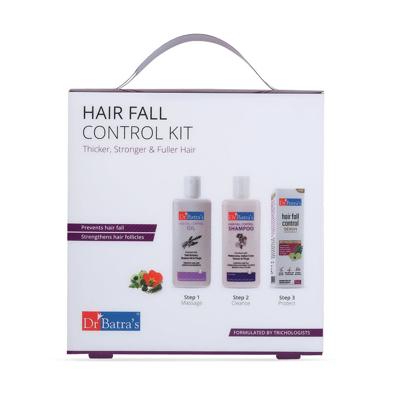 Hair Fall Control Kit - Shampoo, Oil and Serum - Dr Batra's