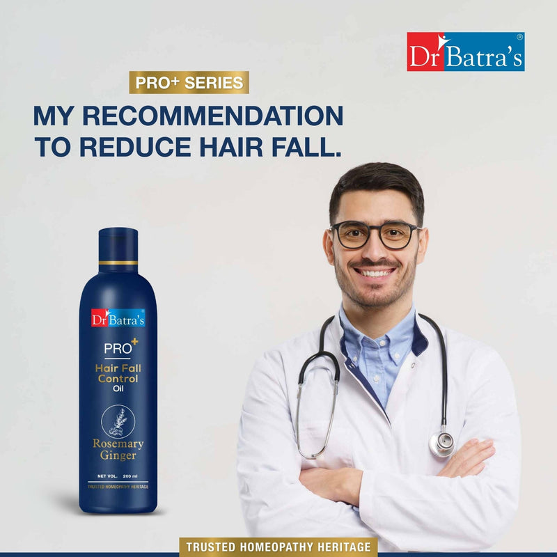 PRO+ Hair Fall Control Oil and Boosts Hair Growth - Non-Sticky Formula - Dr Batra's