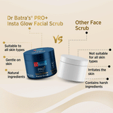PRO+ Insta Glow Facial Scrub with Safflower, Walnut & Kaolin - Dr Batra's