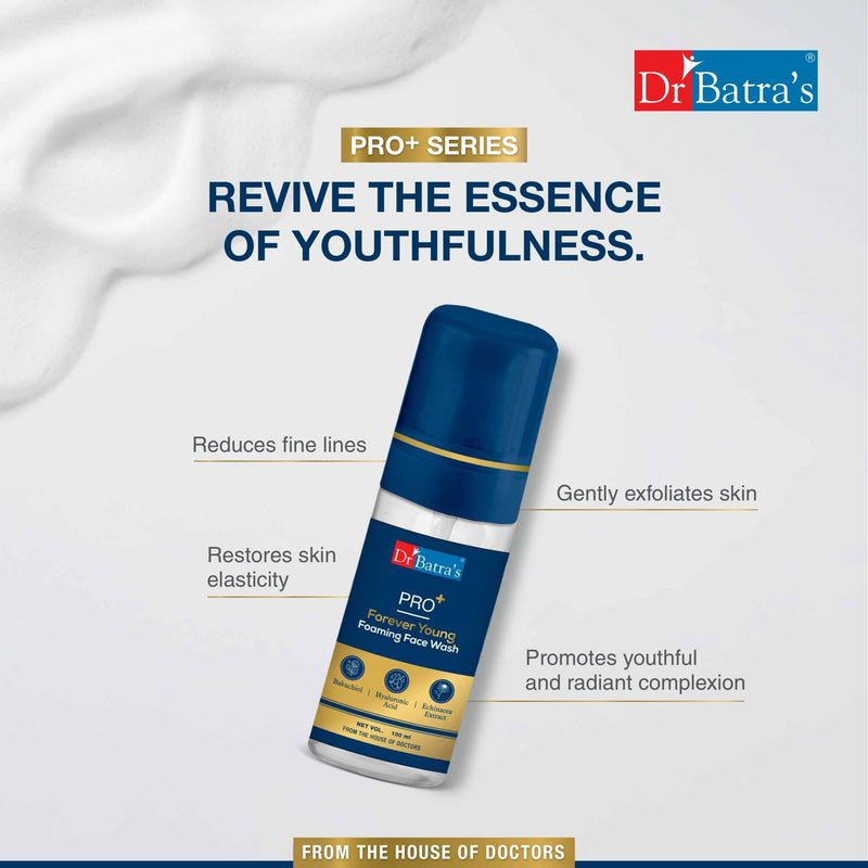 Dr Batra’s Forever Young Face Wash for Ageless Radiance and Gentle Exfoliation – 100 ml - Dr Batra's