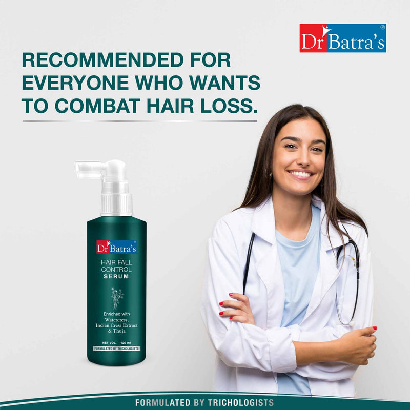 Dr Batra's Hair Fall Control Serum Enriched with Water cress, Indian cress & Thuja - Dr Batra's