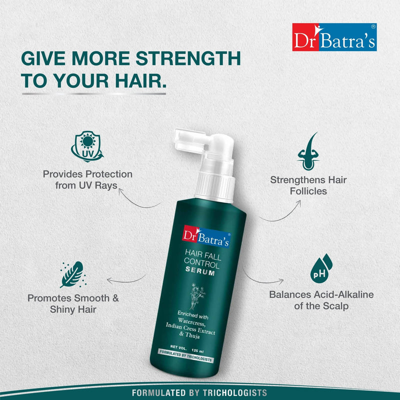 Dr Batra's Hair Fall Control Serum Enriched with Water cress, Indian cress & Thuja - Dr Batra's