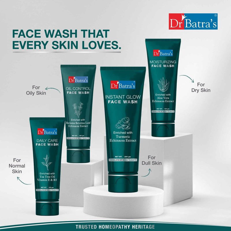 Dr Batra's Instant Glow Face Wash Enriched With Tumeric For Healthy & Glowing Skin - Dr Batra's