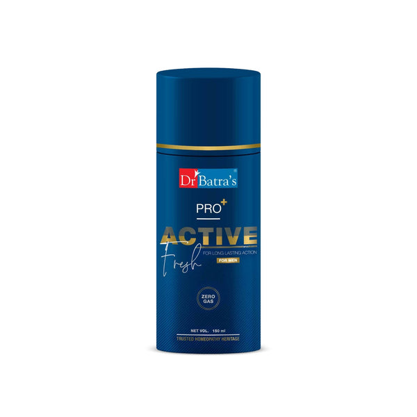 Dr Batra's Pro+ Active Fresh Deodorant for Men, Unleash a Refreshing Scent with Long-lasting Effect - 150 ml - Dr Batra's