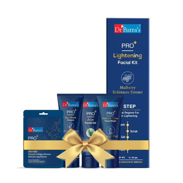 Dr Batras Self Care Gift Set for Women ( facial kit+facewash+alovera gel+Sun block cream+sheet mask ) - Dr Batra's