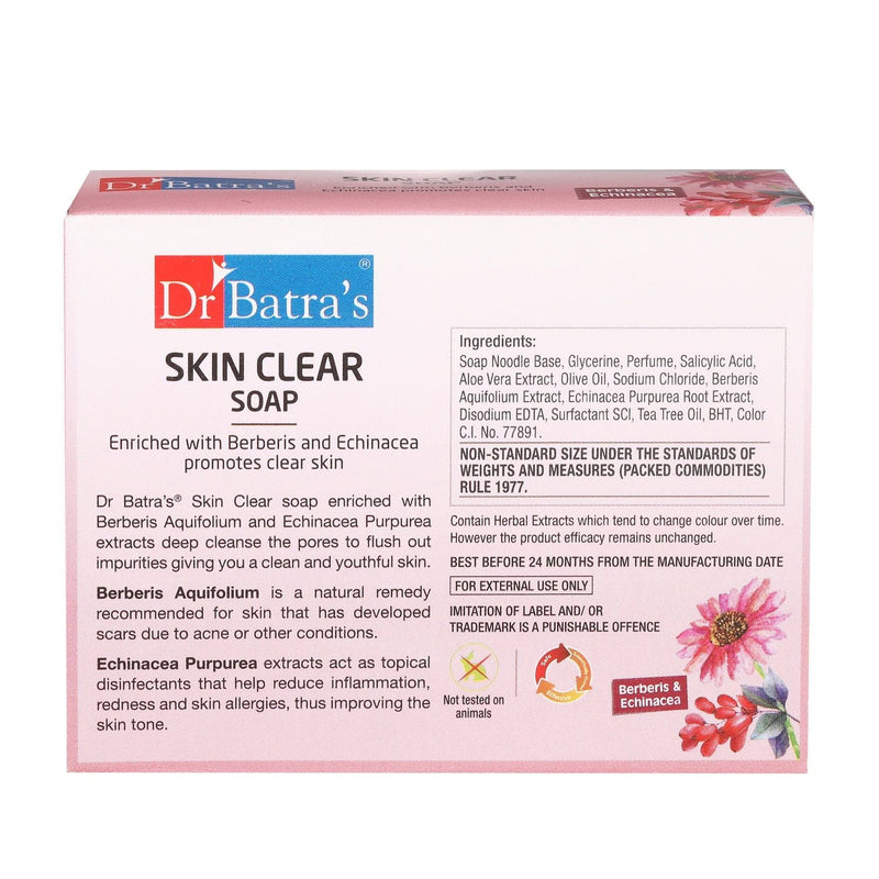 Dr Batra's Skin Clear Soap 75 gm (Pack of 2) - Dr Batra's