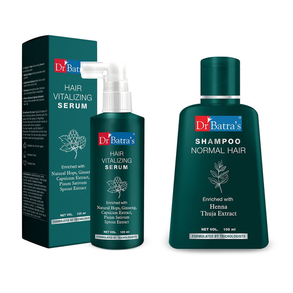 Hair Vitalizing Serum And Henna Shampoo Combo- Dr Batra's - Dr Batra's