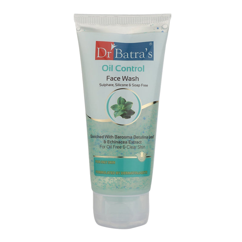 Oil Control Face Wash for Men & Women with Barosma Betulina Leaf and Echinacea - Dr Batra's