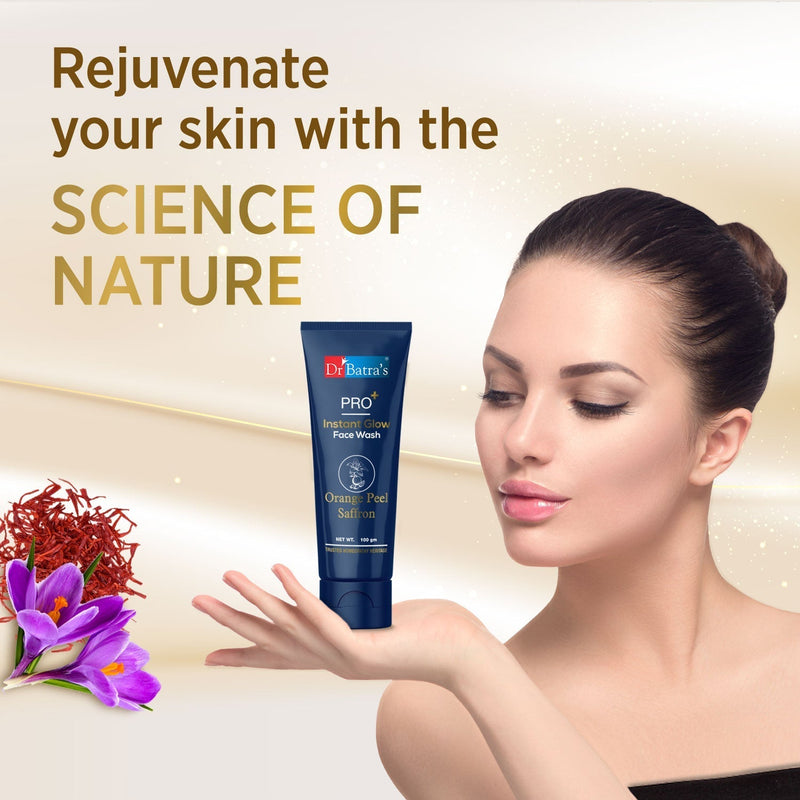 PRO+ Instant Glow Face Wash, Protects Against Impurities. Enhances Natural Glow - Dr Batra's