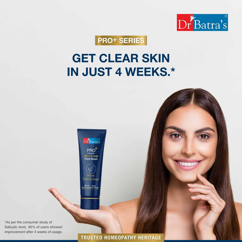 PRO+ Skin Clear Facewash with Neem & Tulsi Extracts - Dr Batra's - Dr Batra's